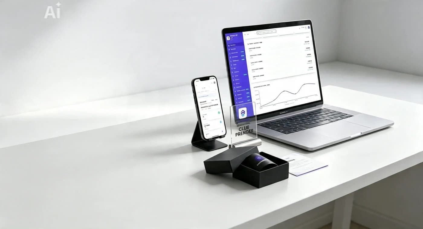 Plataforma Prender en Laptop y Móvil sobre escritorio
